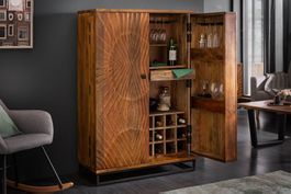 Barschrank Scorpion Massivholz Highboard Kommode NEU SOFORT