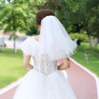 NEUER Braut Hochzeit Schleier 4-lagig weiss 60cm - 220332