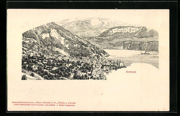 Cartoline postali: AK Gersau, Gesamtansicht – Usato da Berlin venduto da bartko-reher