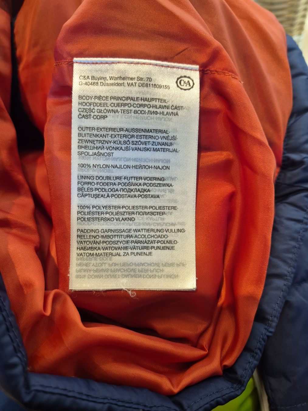 C&A Vestes & Manteaux: Winterjacke blau, Gr. 110   C + A – D'occasion à Dietikon par grafad 4