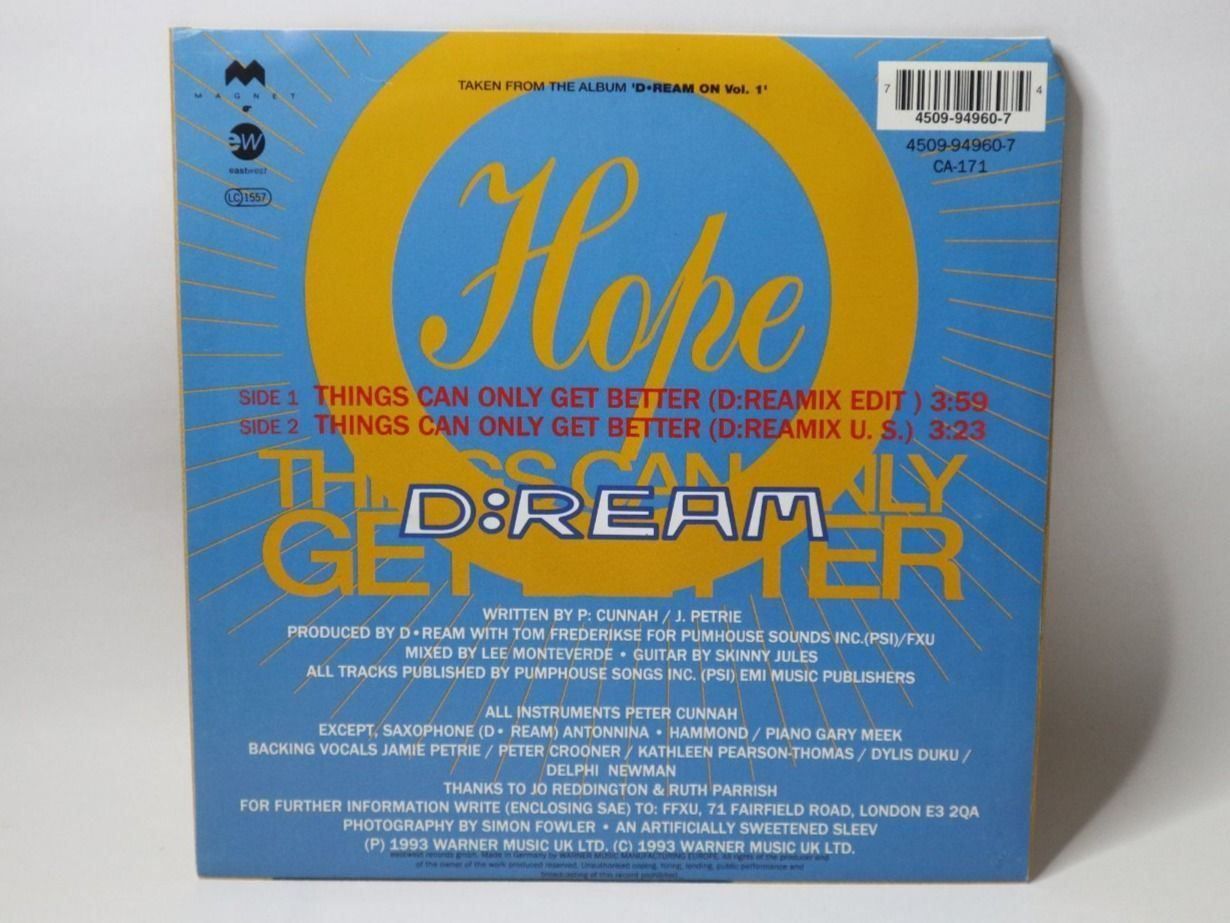 Dischi in vinile: Vinyl Single D'reamThings Can Only Get Better für Jukebox – Usato da Eschenbach SG venduto da Astalavista 2