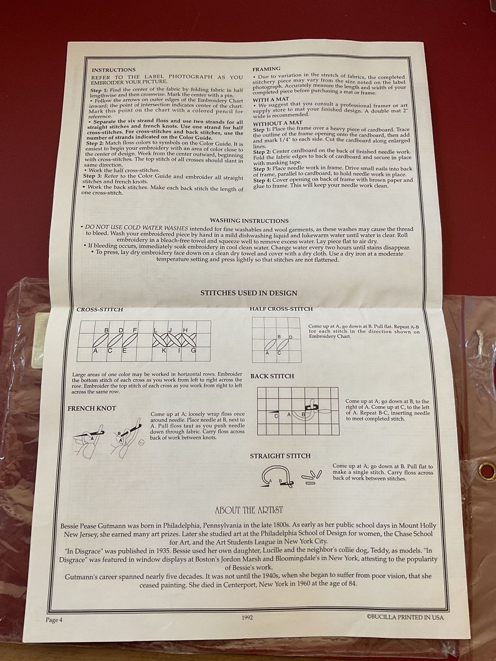 Kit bricolage: Zählmuster Stickbild Kreuzstich, USA, 1992 – Nuovo (secondo la descrizione) da Tecknau venduto da Gluschtikum 6