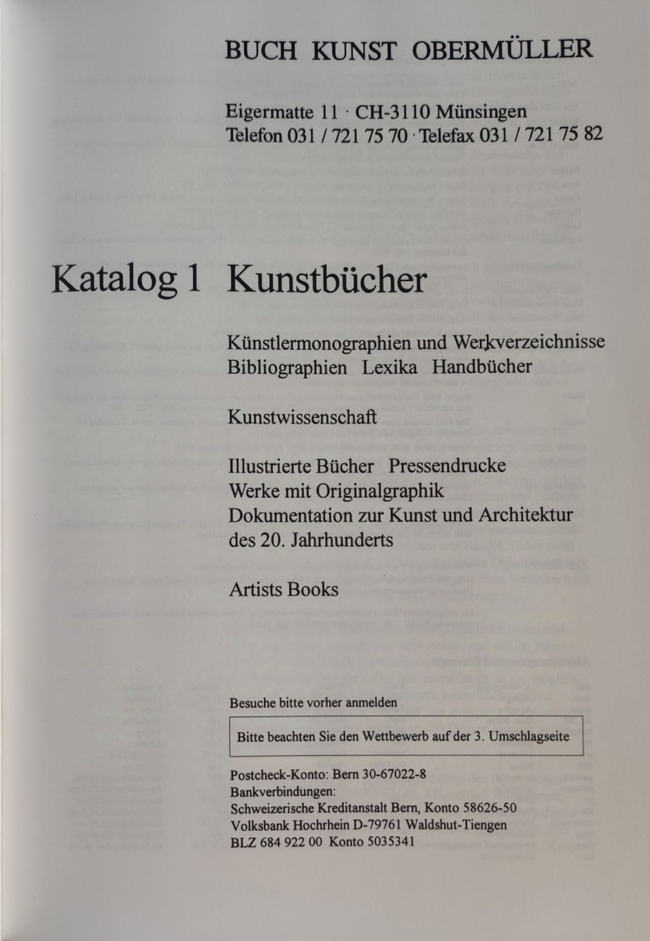 Libri: ANTIQUARIATSKATALOGE - REFERENZ - – Nuovo (secondo la descrizione) da Goldach venduto da Gaip 3