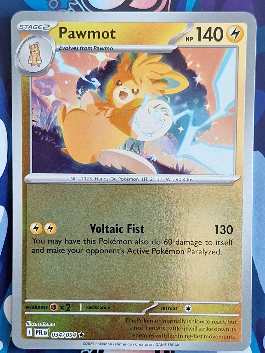 Pokémon Carte collezionabili: Pawmot - Reverse Holo - Pokemon Phantasmal Flames #2.2 – Usato da Altstätten SG venduto da GGsGameshop