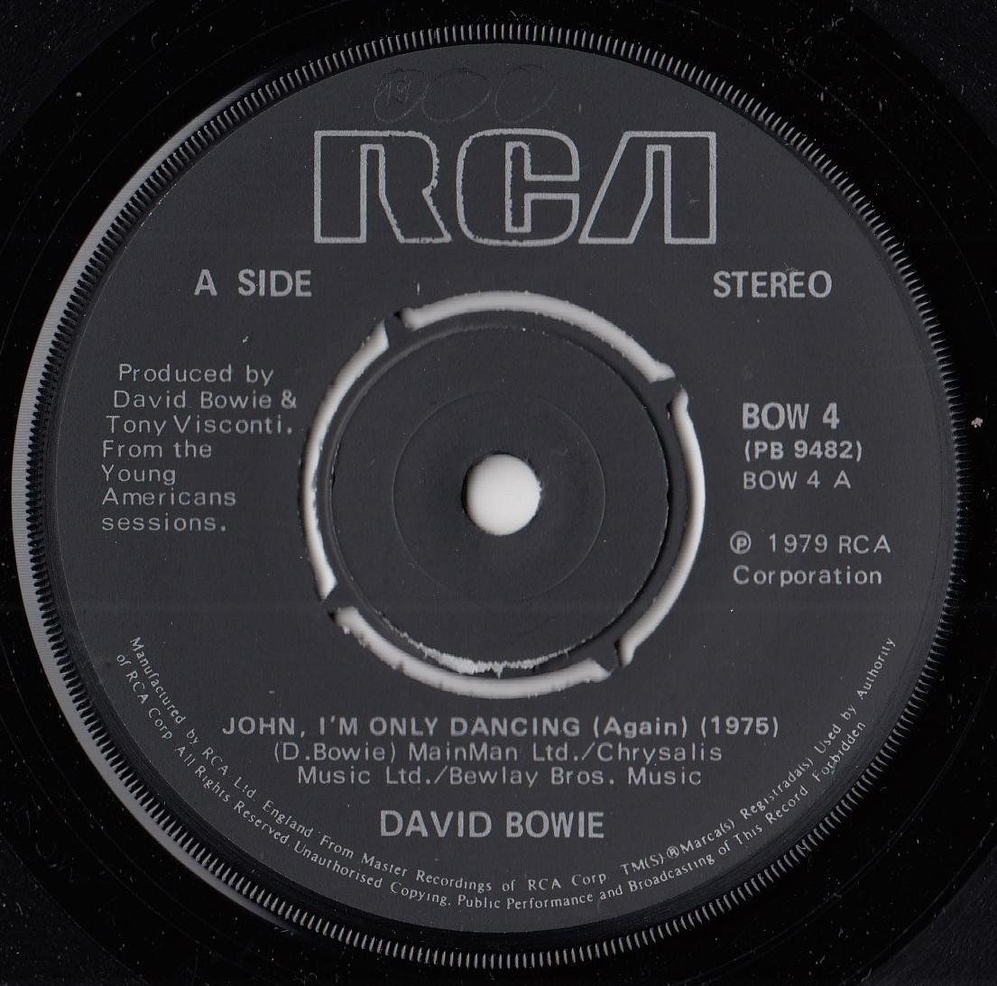 Schallplatten: David Bowie Vinyl Single von 1979 – Gebraucht aus Volketswil von Abcrecords 2
