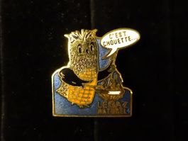 Pin /Brosche Eule «C'est Chouette»