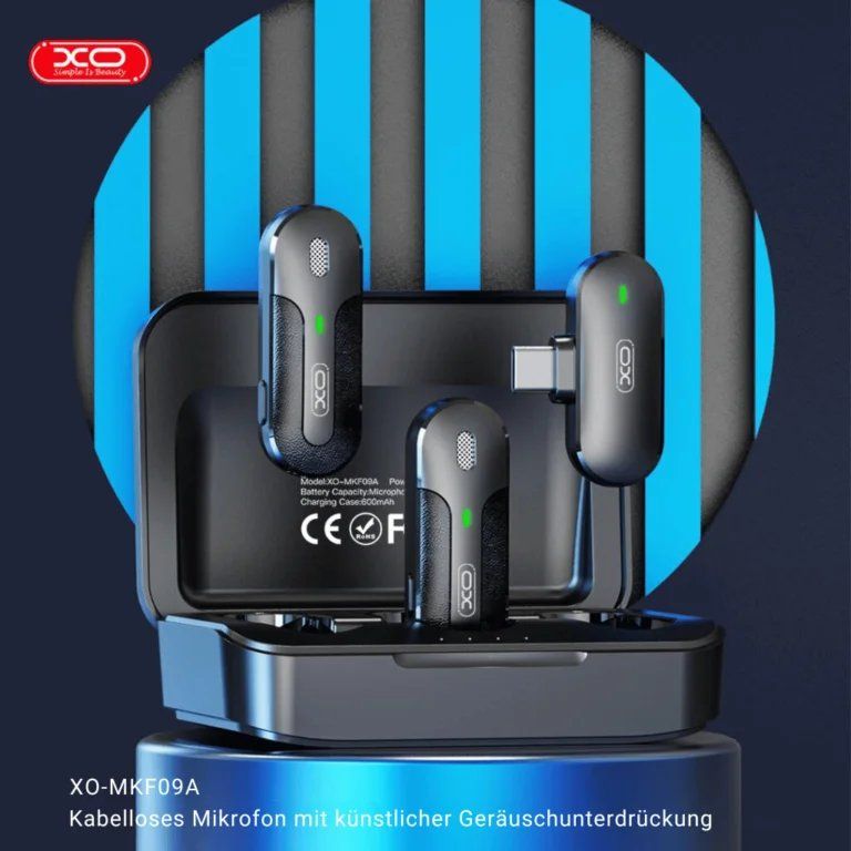 Microfoni: XO MKF09A Typ-C Wireless Lavalier Mikrofon mit Case – Nuovo e nell'imballaggio originale da mägenwil venduto da xostore.ch 6