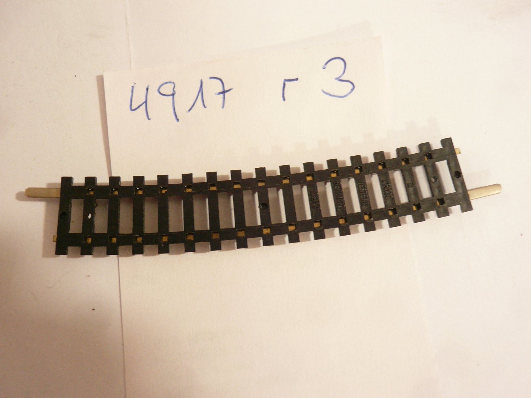 Trix Modellini di ferrovie: MINITRIX GEBOGENES GLEIS 4917 = r 3 NEUWERTIG ODER NEU – Nuovo (secondo la descrizione) da Pfaffnau venduto da nolff 1