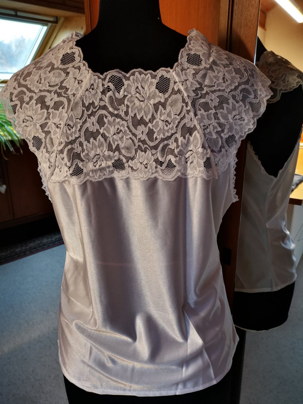 Top: Spitzenhemd weiss – Nuovo e nell'imballaggio originale da Seuzach venduto da NaehdesignMirjam 1