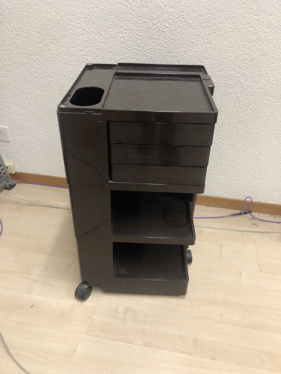 Banconi: Schwarzer Rollboy Rollcontainer Joe Colombo – Usato da Schüpfen venduto da Roemu75 3