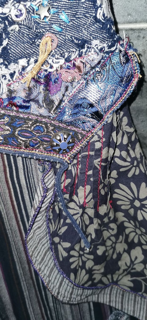 Vestiti: Ausgefallenes Patchwork-Kleid Gr. 38 – Nuovo (secondo la descrizione) da Naters venduto da felizb60 6