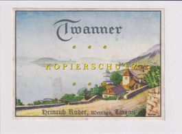 Etikette für Wein - Twanner /bd