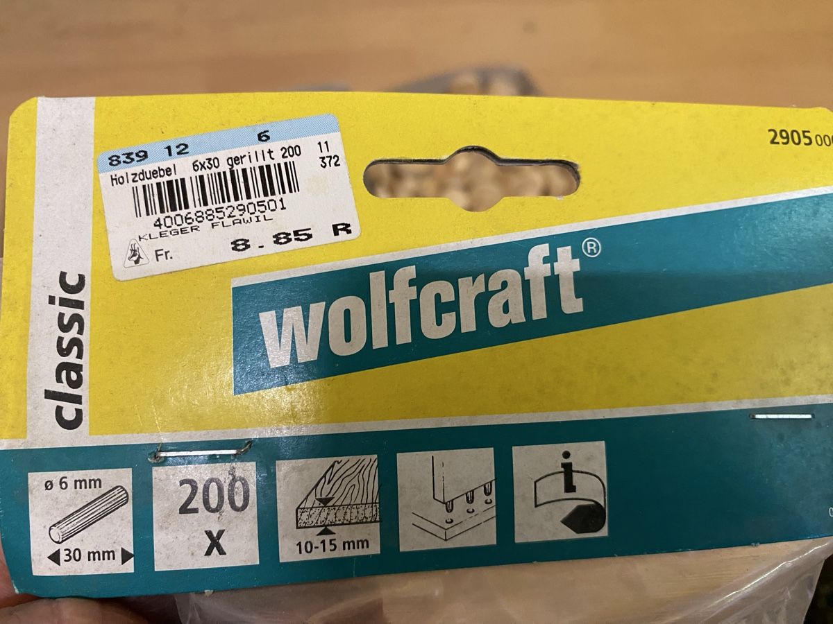 Articoli in legno: Flickzapfen und Holzdübel – Nuovo (secondo la descrizione) da Jonschwil venduto da Holba 5