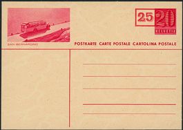 1948/49 - Ganzsache - Bildpostkarte - Postauto-ungebraucht *
