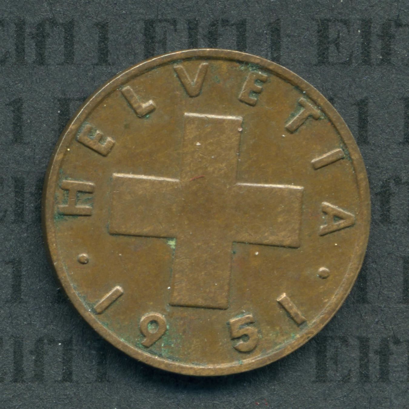 Tutti le monete: CHF___0.02 1951 vz 2 Rappen – Usato da Widnau venduto da Elf11