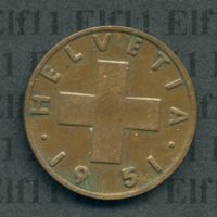 CHF___0.02 1951 vz 2 Rappen