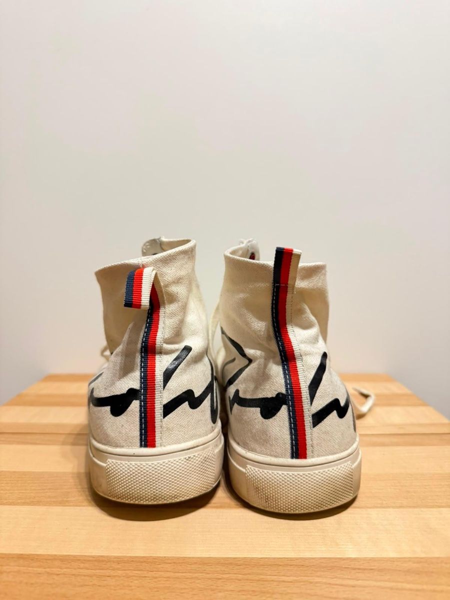 Scarpe da uomo: Sneakers Stoff hoch weiss – Usato da Wädenswil venduto da dom_pz5d 1
