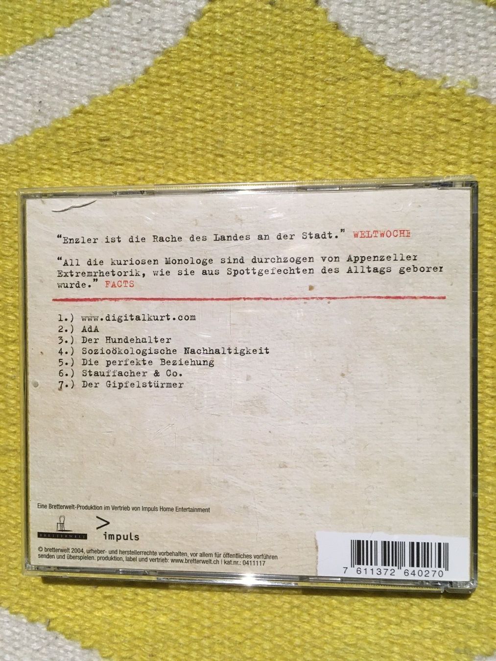 CD: SIMON ENZLER-DER RETTER DES ENZIANS – Usato da Rorschacherberg venduto da CD-Roli 1
