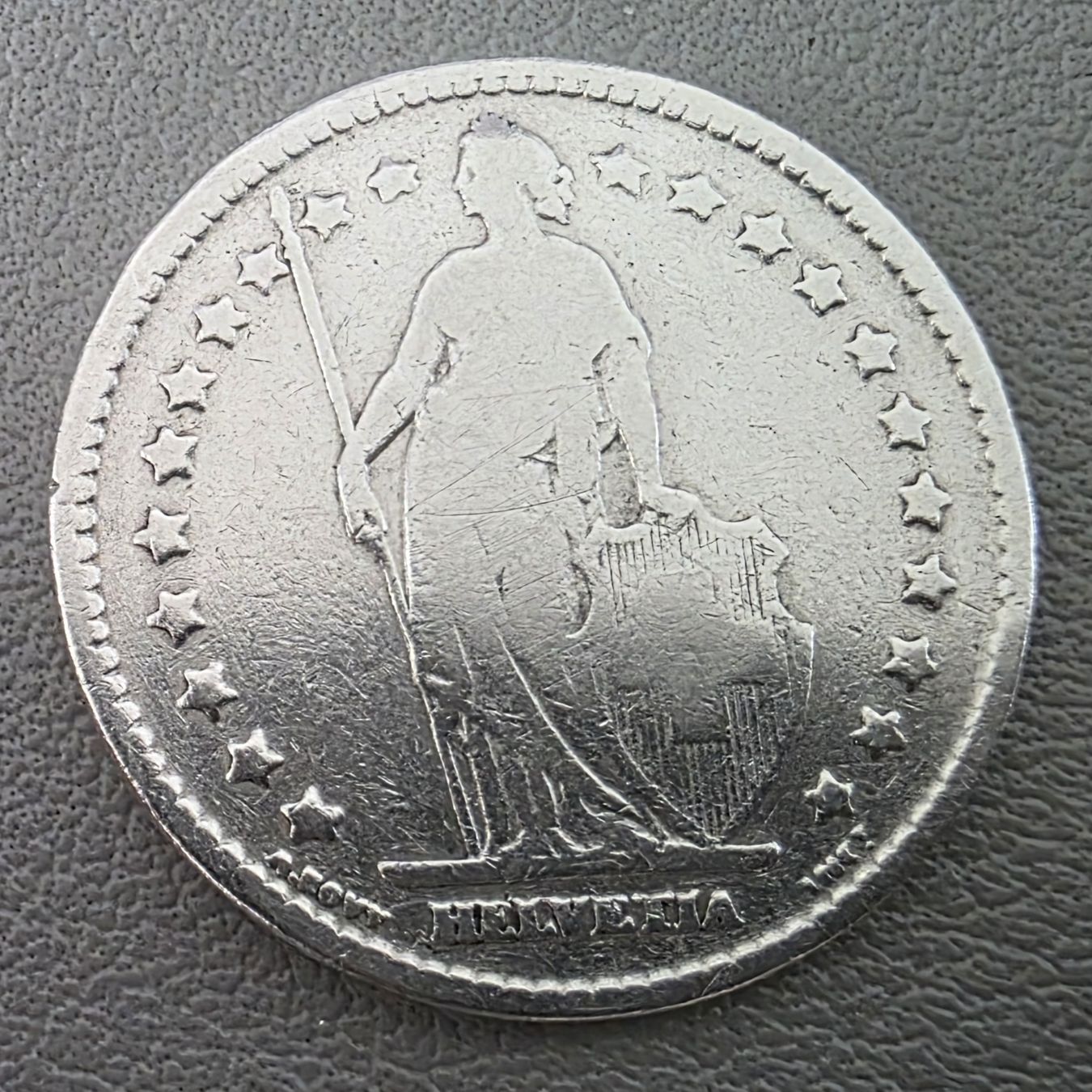 Alle Münzen: 2x 1 Fr. 1861 und 1902 – Gebraucht aus Niederuzwil von 262305 7