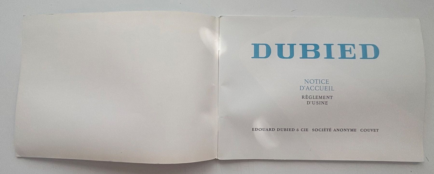 Documenti: Brochure Dubied Couvet - 1954 – Usato da Neuchâtel venduto da gefdeneuch 2