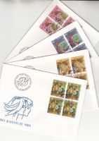 SBK J311 - J314 im 4er-Block FDC
