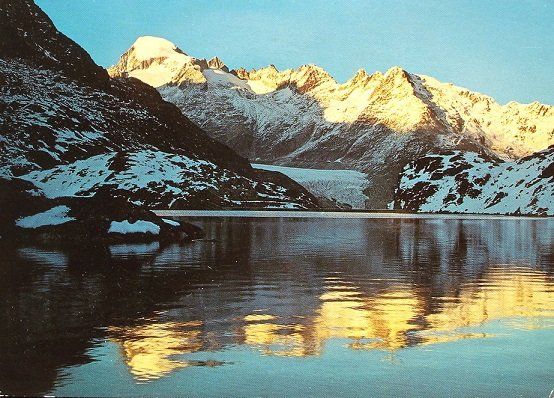Cartes postales: GRIMSELPASS Sonnenuntergang auf der Grimsel – D'occasion à Jona par philajona