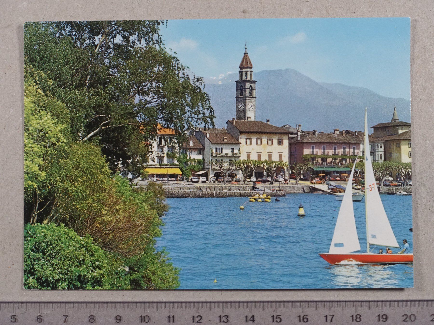 Cartes postales: Ascona, Boot, Segelboot, Schiff, 1991 – D'occasion à Lenzburg par fh1
