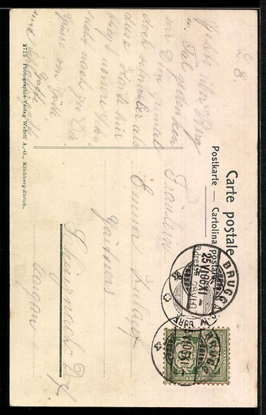 Cartoline postali: AK Brugg, Der schwarze Turm – Usato da Berlin venduto da bartko-reher 1