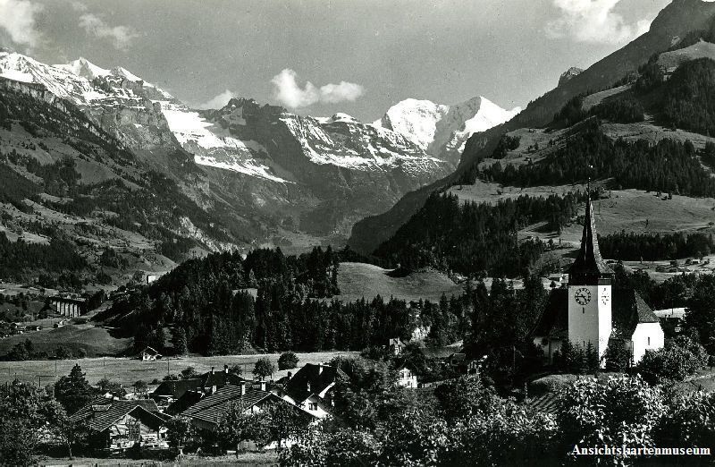 Cartoline postali: Frutigen - mit Dolderhörner + 1949 – Usato da Emmenbrücke venduto da teestube