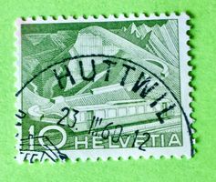 Nr.299 mit gestempelt Technik und Landschaft 1949   