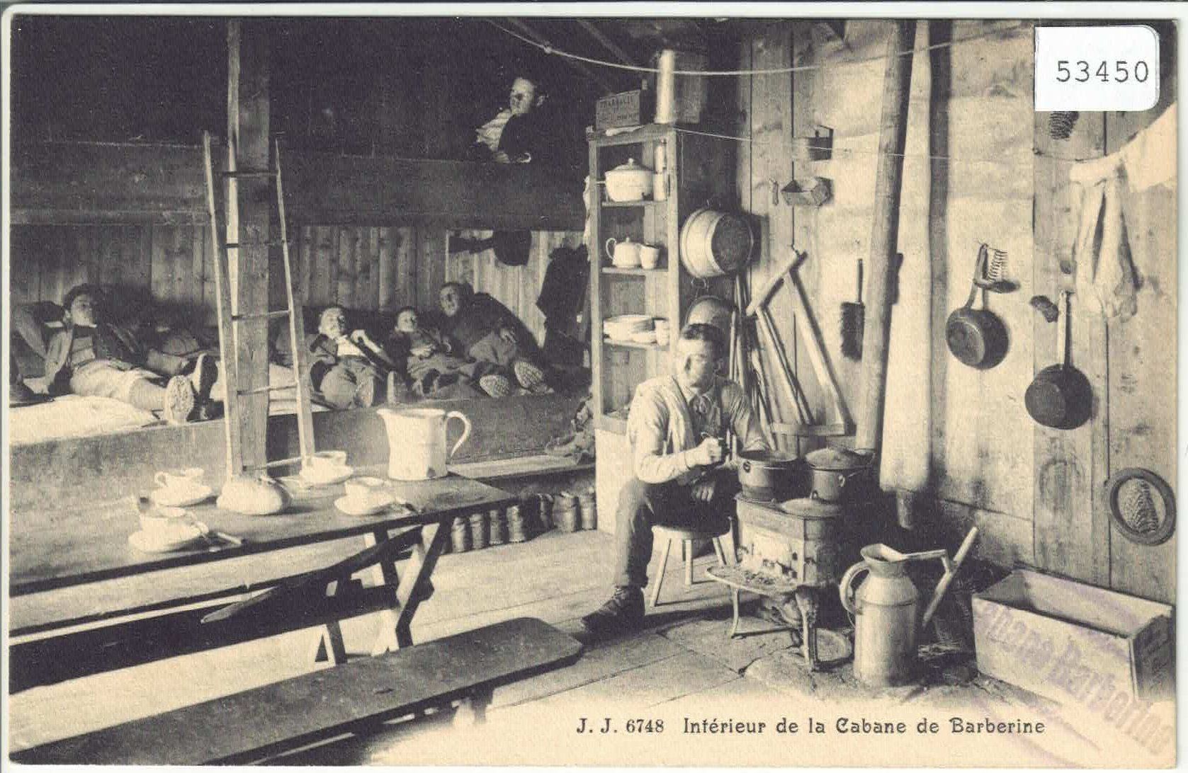 Cartoline postali: Interieur de la Cabane de Barberine – Usato da Ettingen venduto da Kartenplanet