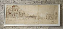 Gaspare Vanvitelli, "Santa Maria della Salute", 120 x 47.5cm