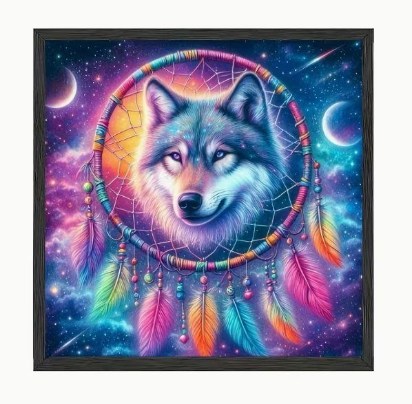 Kit bricolage: Diamond Painting Mystischer Wolf-1-Wolf-826 – Nuovo e nell'imballaggio originale da Obergösgen venduto da Diydiamant 1