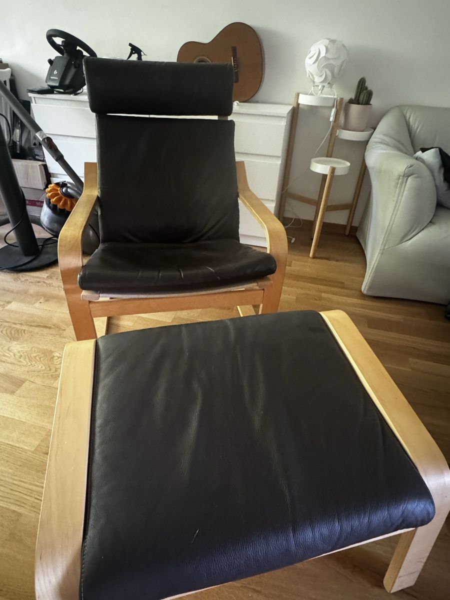 Ikea Poltrone: IKEA Poäng Sessel mit Fusshocker – Usato da Bern venduto da Blyet 1