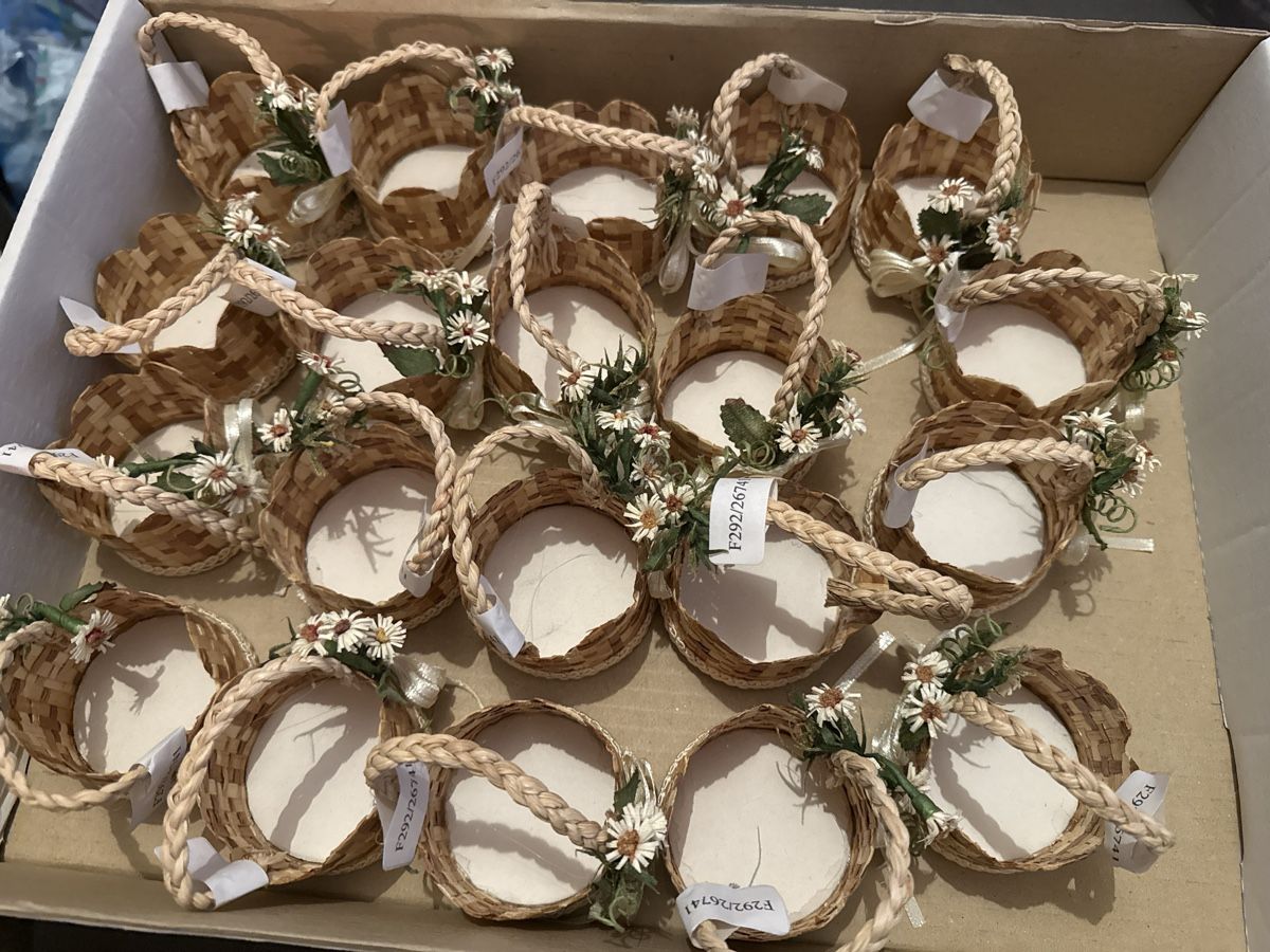 Altro per la casa: 15 Mini Körbchen mit Blumen pund Band neu – Nuovo (secondo la descrizione) da Bern venduto da Marym