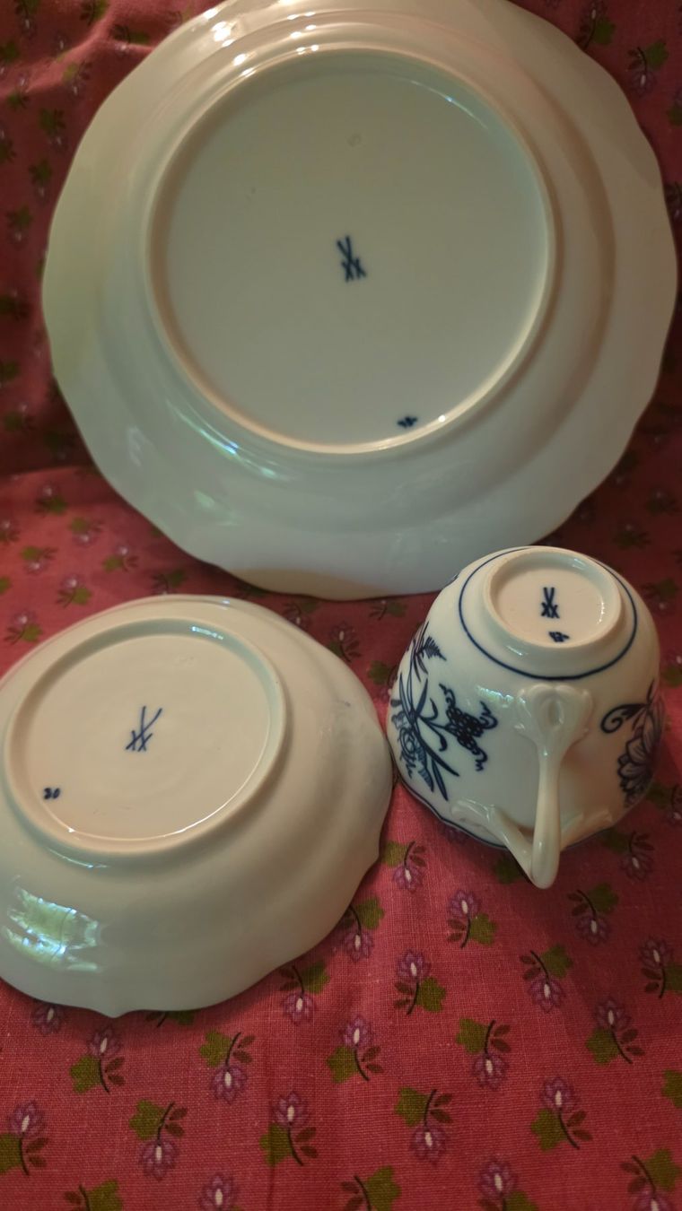 Set di piatti: Meissen Zwiebelmuster Set – Usato da Wittenbach venduto da rose_rosi 2