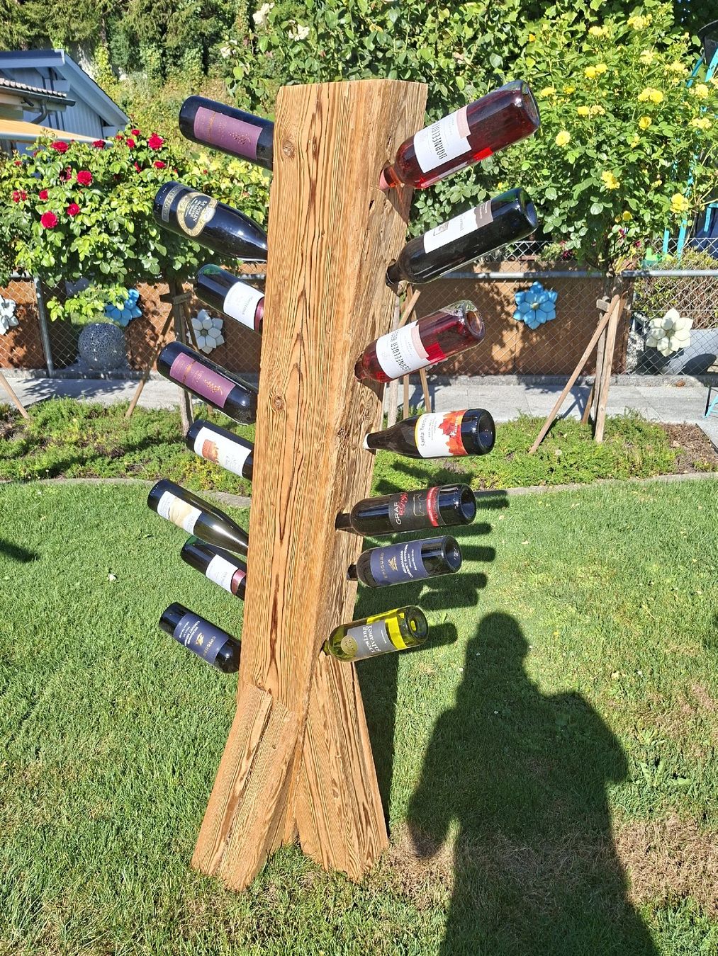 Etagères & Armoires à vins: Weinständer aus Altholzbalken Deko – D'occasion à Züberwangen par Seilzieher 1