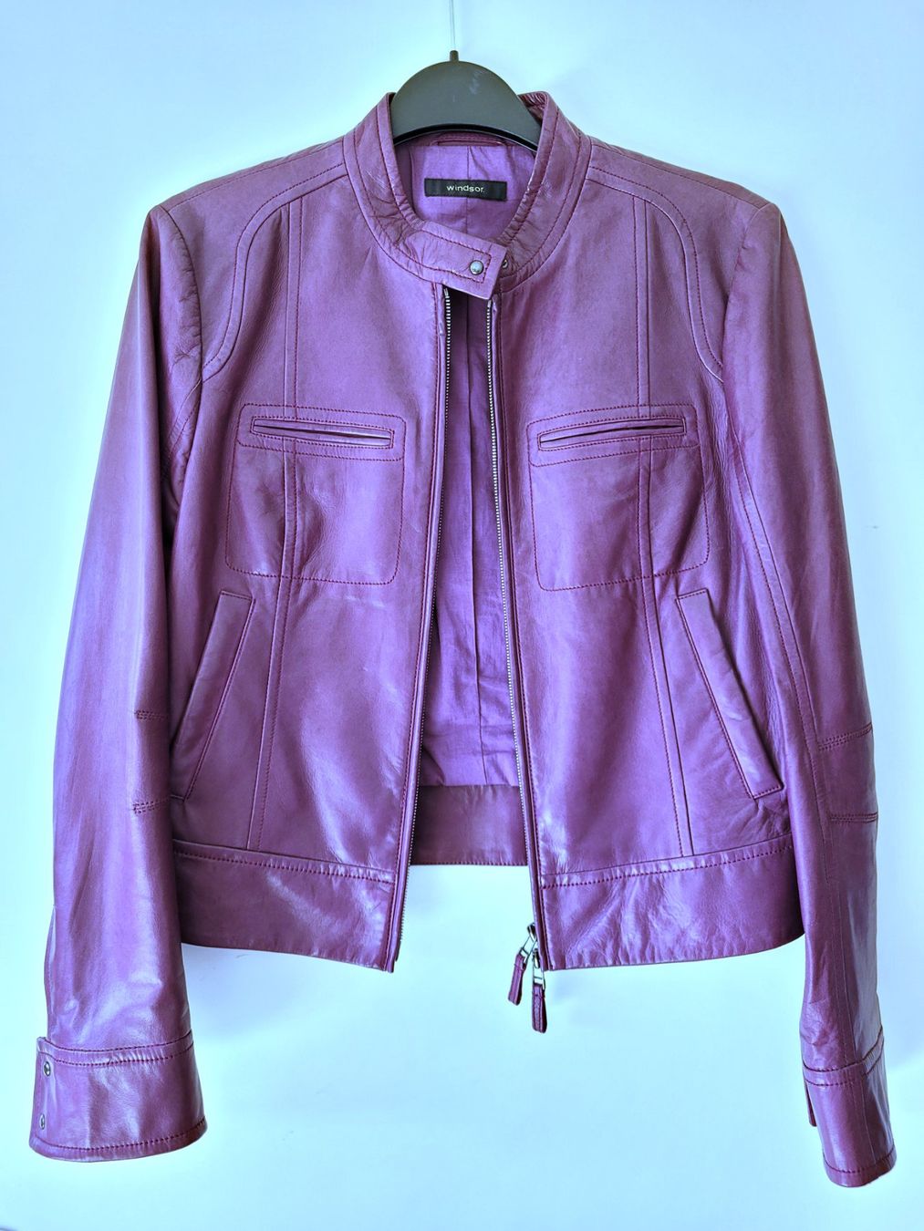 Windsor Giacche: Echt Leder Jacke Lederjacke Windsor Gr 38 – Usato da Wiesendangen venduto da samoalk 1