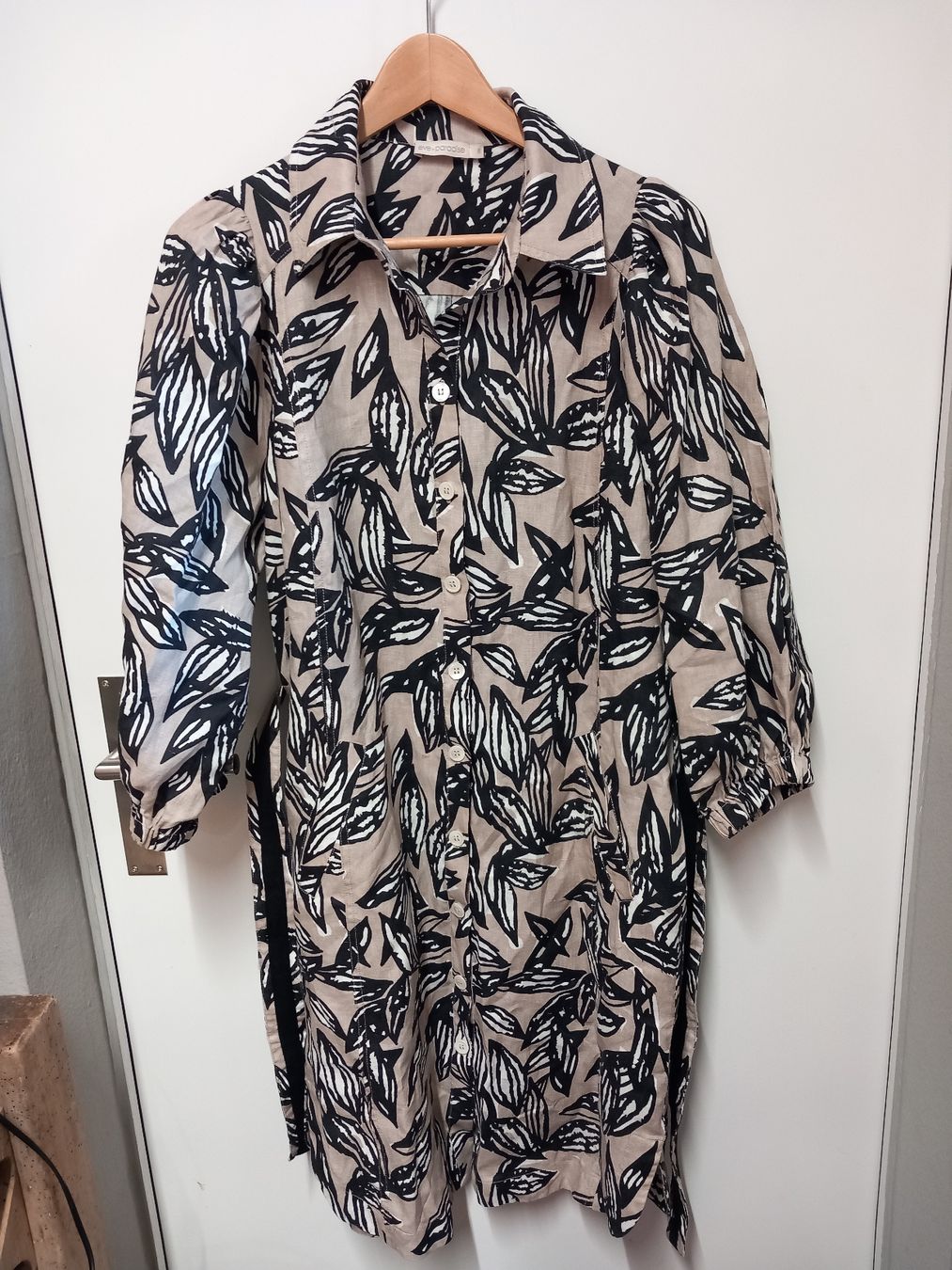 Kleider: Eve in Paradise Leinenkleid Gr.38, Muster – Gebraucht aus Gwatt (Thun) von umwelt-brocki 3