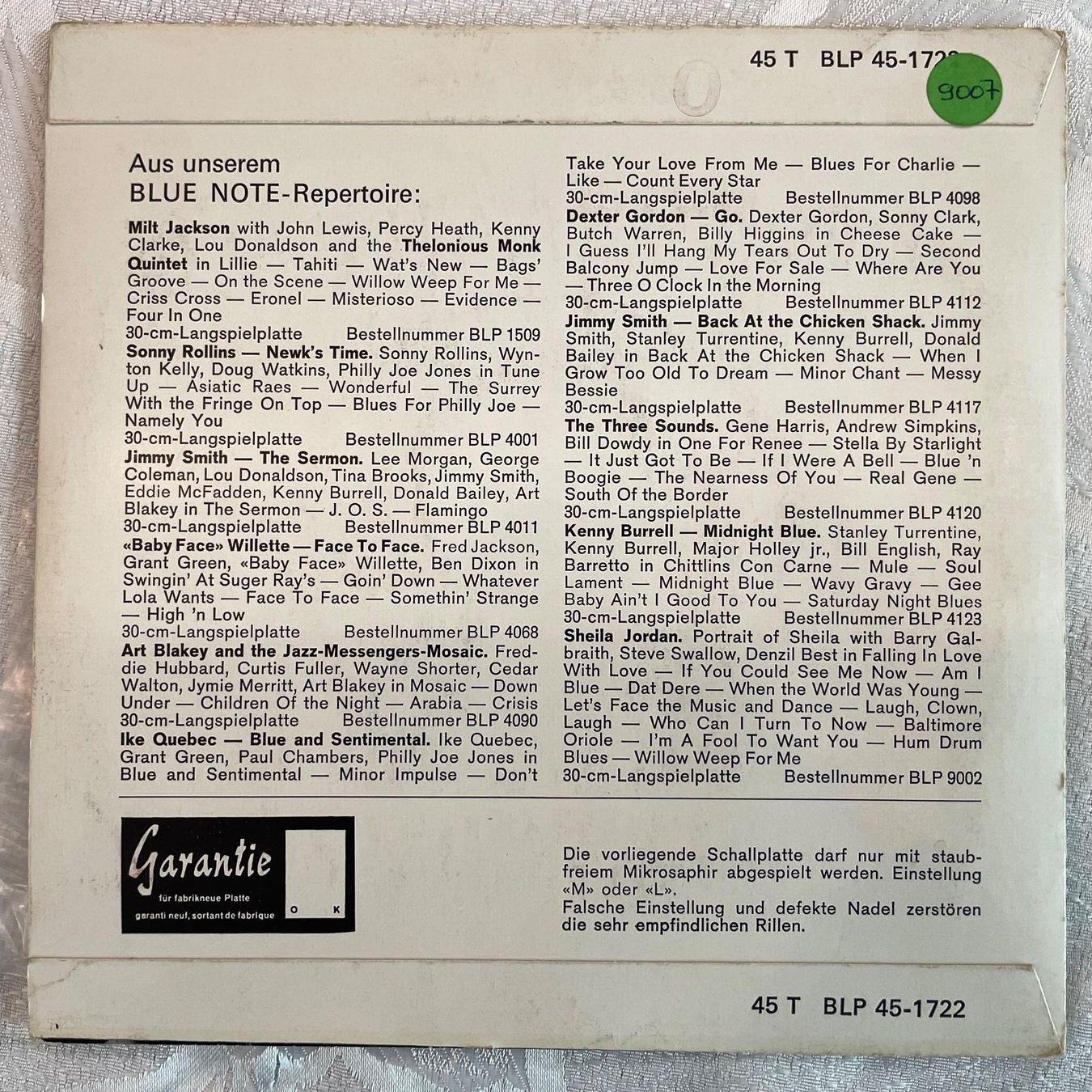 Dischi in vinile: THE THREE SOUNDS - TENDERLY / WILLOW WEEP FOR ME – Usato da Zürich venduto da fehlton 1