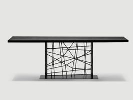 LUCA CASINI, Deframe Tisch, schwarz, NP CHF 12000.—
