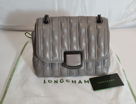 Longchamp BRIOCHE Umhängetasche S - GrauLeder