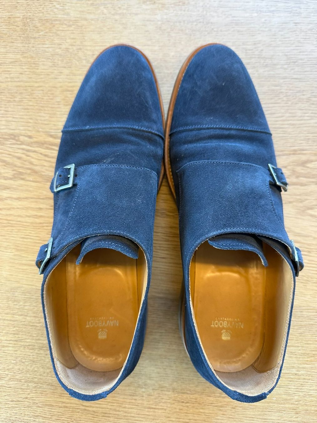 Navyboot Scarpe da uomo: Navyboot Doppelte Monkstraps / Schnallen Schuhe Gr. 46 – Usato da Fruthwilen venduto da FrankThe 1