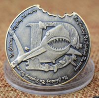 MÜNZE Hai Pokercard Guard angebissener Coin  POKER