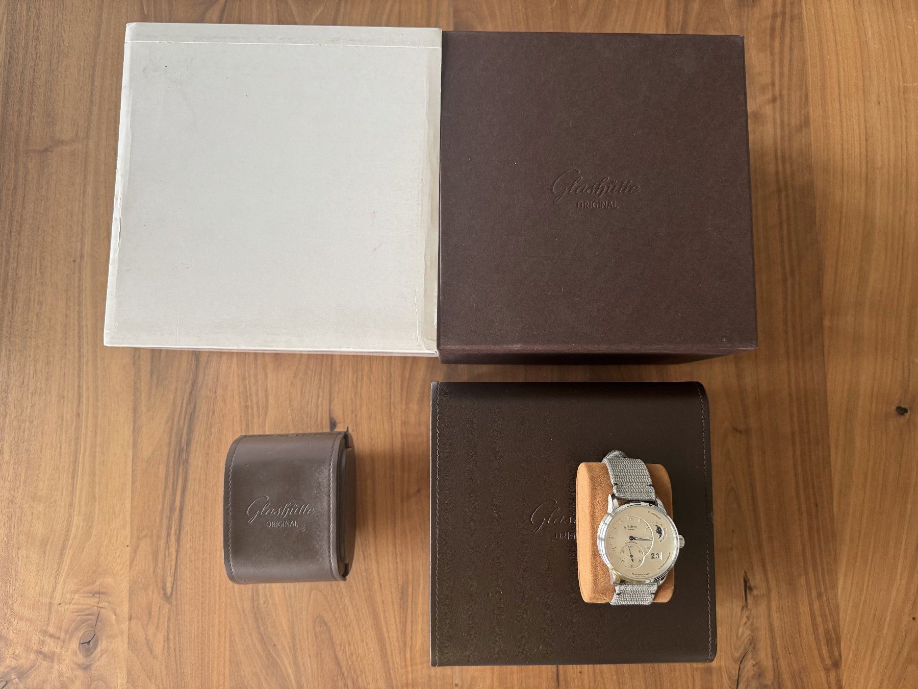 Glashütte Orologi: Glashütte Original PanomaticLunar - Like new – Usato da Biel/Bienne venduto da leop93 7
