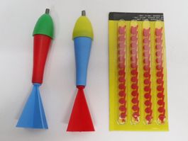2 Stk. Wurfrakete + Amorces Wurfbombe Wurfraketen Rakete