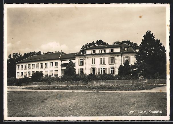 Cartoline postali: AK Bülach, Kreisspital – Usato da Berlin venduto da bartko-reher