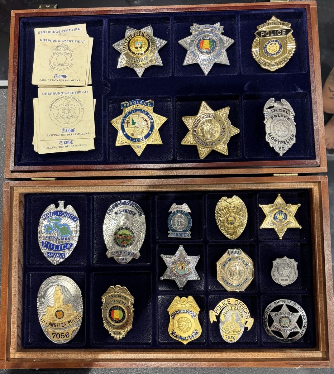 Plaketten & Abzeichen: Sammlung Amerikanische Polizeiabzeichen von GÖDE – Neu (gemäss Beschreibung) aus Gontenschwil von andih1983