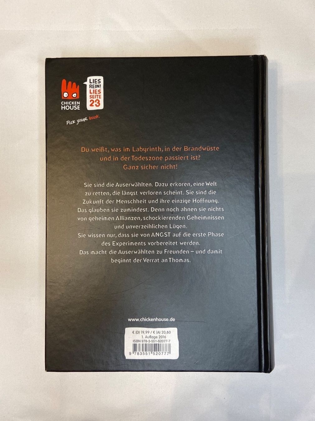 Bücher: Die Auserwählten - Phase Null - James Dashner – Gebraucht aus Zürich von dedasiba 1