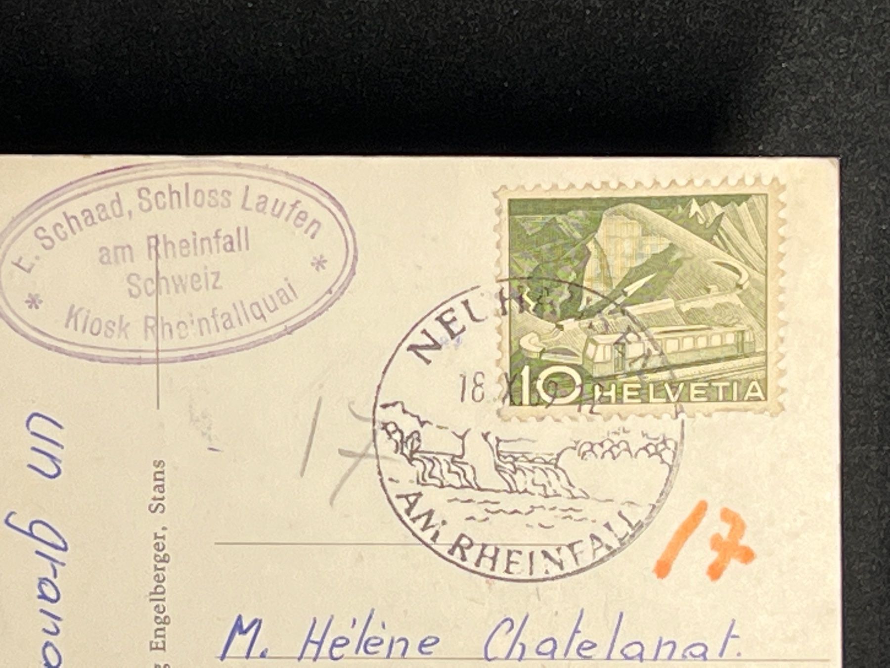 Cartoline postali: Rheinfall (Schweiz) – Usato da Widnau venduto da Brusi9 1